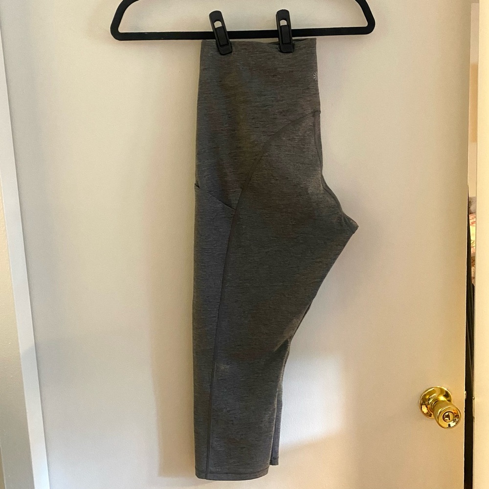 Athleta Gray High-Waist Track Pants
